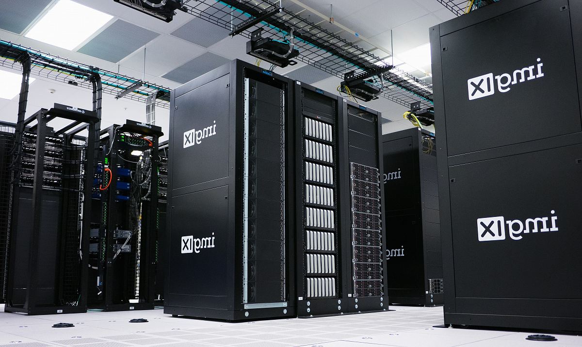 img IX mining rig inside white and gray room